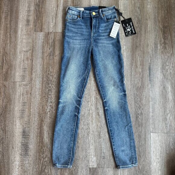 True Religion Ultra High Rise Super Skinny size 24 NWT - Picture 1 of 4